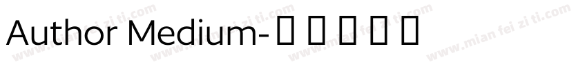 Author Medium字体转换